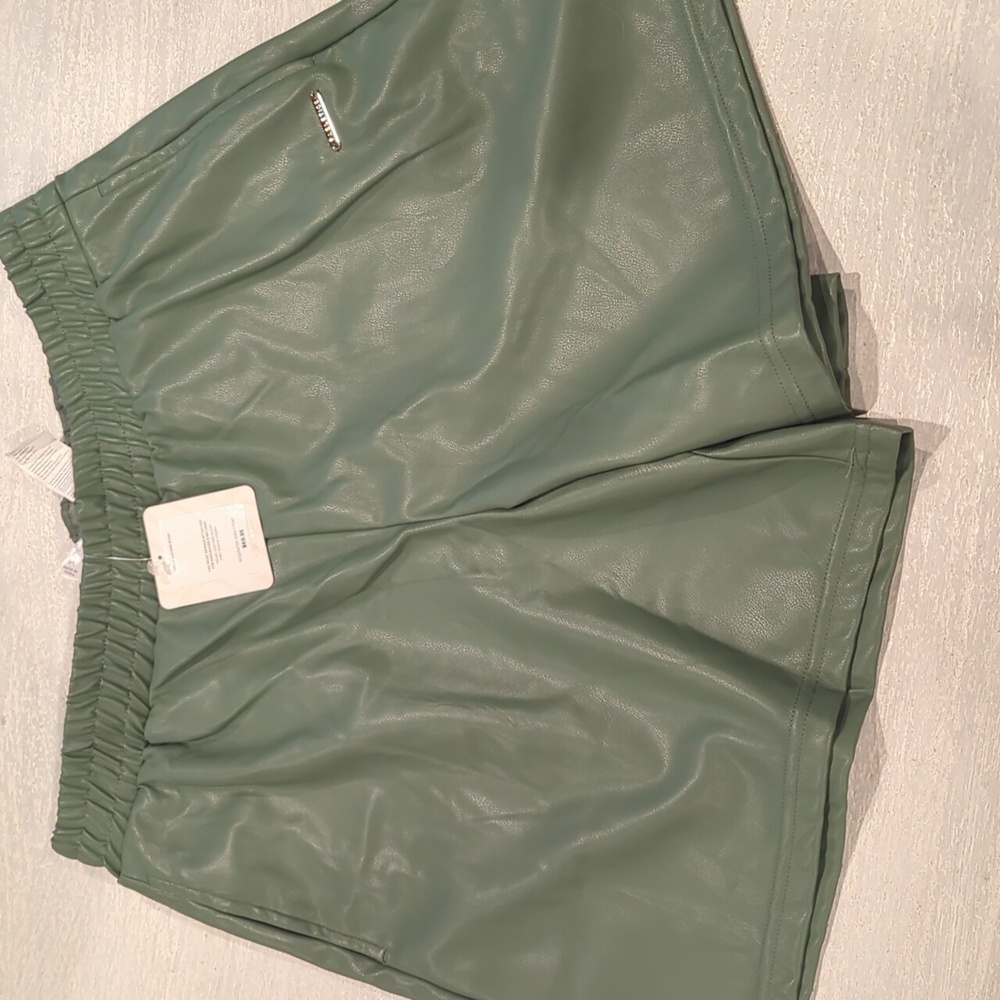 Vegan Leather Shorts